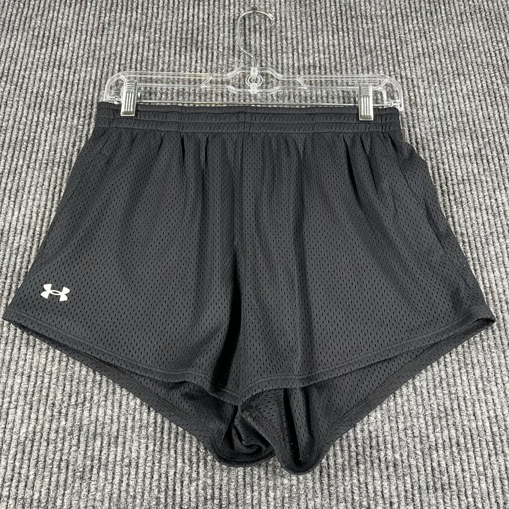 Under Armour Shorts‎ Womens Small Black Loose Fit Active Workout Training New